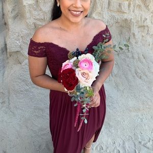 SOLD David’s Bridal Long Bridesmaids Dress